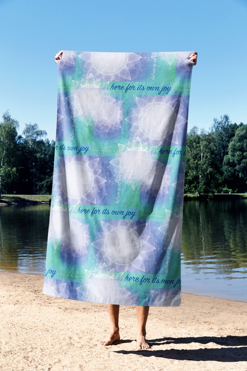 Prosop de plaja, L'essentiel Maison, Yoga Nature 90, 90x150 cm, Multicolor - imagine 3